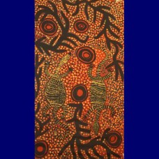 Aboriginal Art Canvas - Christine West-Size:74x133cm - H